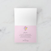 "Seras-Tu Ma Fille Aux Fleurs ?" Carte de vœux (Intérieur)