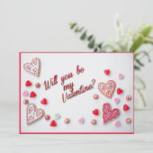 Seras-tu ma Saint-Valentin carte plate (Debout devant)