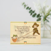 Seras-tu ma Saint-Valentin ? carte postale (Debout devant)