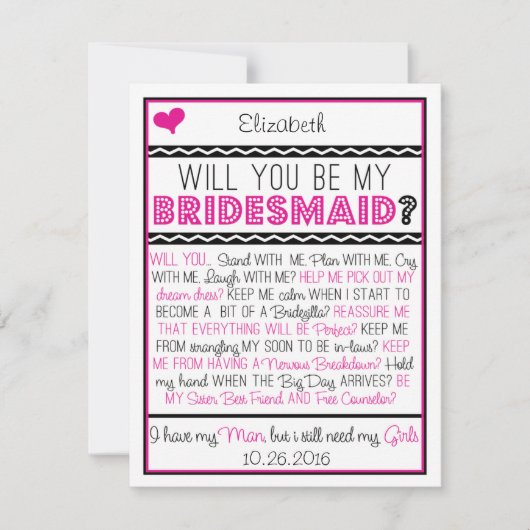 Seras-tu ma servante d'Eclairée ? Carte Collage ro (Devant)