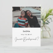 Seras-tu mon carte photo d'honneur junior (Debout devant)