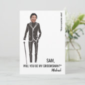 Seras-tu mon garçon d'honneur carte de proposition (Debout devant)