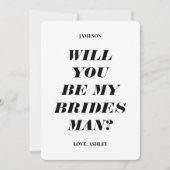 Seras-tu mon garçon d'honneur? Invitation texte mo (Devant)