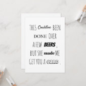 Seras-tu mon témoin de mariage carte (Devant/Arrière en situation)