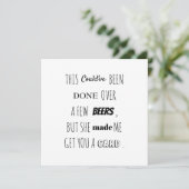 Seras-tu mon témoin de mariage ? Carte plate Best  (Debout devant)