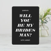 Seras-tu mon témoin de mariage ? Invitation texte  (Debout devant)