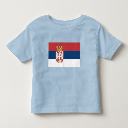 Serbia Flag Kinder Shirts (Voorkant)