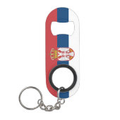 Serbia Flag Mini Flessenopener (Voorkant)