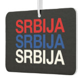 SERBIA-vlag Luchtverfrisser (Links)
