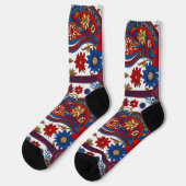 Serbian carpet pattern sokken (Links)