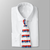 Serbie Cravate Drapeau (Attaché)