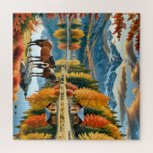 Sereen herfstlandschap legpuzzel (Horizontaal)