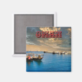 Sereen kustparadijs magneet (Voorkant / Achterkant)