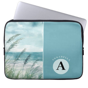 Sereen meerlandschap laptop sleeve