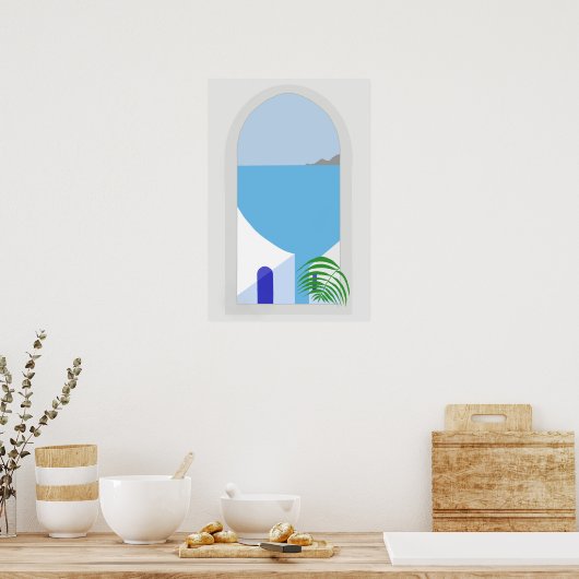 sereen Uitzicht Poster (Keuken)