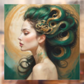 “Serelith” - Krullen van hemels jade Raamsticker (Vel 2)