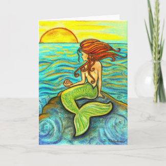 "Serena by the Zee" Mermaid Kaart