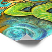 "Serena by the Zee" Mermaid Poster (Hoek)