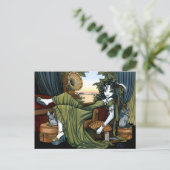 Serena Eclectique Sunset Cat Fairy Carte postale (Debout devant)