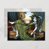 Serena Eclectique Sunset Cat Fairy Carte postale (Devant / Derrière)