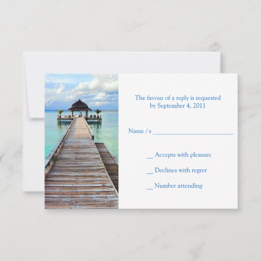 Serenade Jetty Beach Wedding RSVP (Devant)