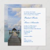Serenade Jetty Maldives Beach Wedding Kaart (Voorkant / Achterkant)