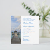 Serenade Jetty Maldives Beach Wedding Kaart (Staand voorkant)