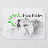 Serenade (Kerstmis) Feestdagenkaart (Voorkant)