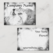 Serenade - mollig Visitekaartje (Voorkant / Achterkant)