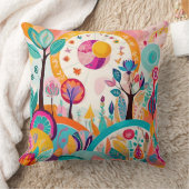 "Sérénade surréaliste : Abstrait coussin bohème" (Couverture)