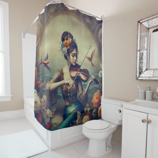 Serenade van het Zee Douchegordijn (In situ)