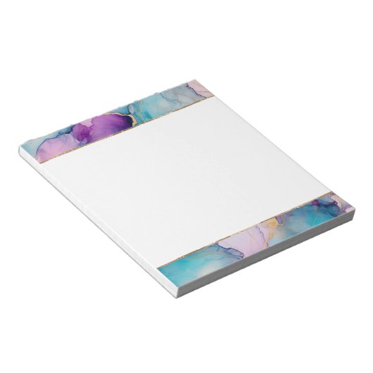 Serendipiteit kristal blauw notitieblok (Schuin)