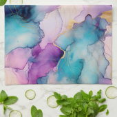 Serendipiteit kristal blauw theedoek (Gevouwen)