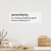 Serendipiteit - minimale wandkunst poster (Keuken)