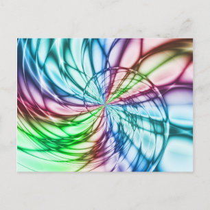 Serendipiteit Multicolor Fractal Art Briefkaart