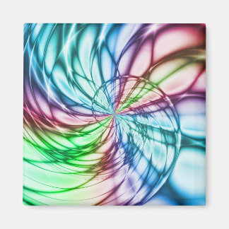 Serendipiteit | Multicolor Fractal Art Magneet