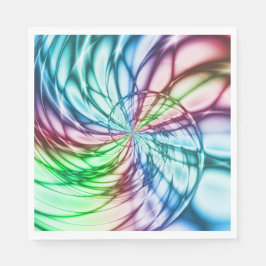 Serendipiteit | Multicolor Fractal Art Servet