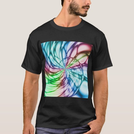 Serendipiteit | Multicolor Fractal Art T-shirt (Voorkant)