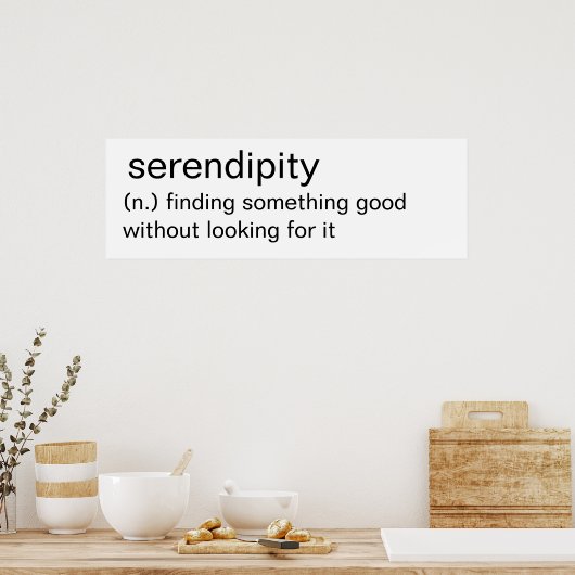 Serendipity - art mural minimaliste (Cuisine)