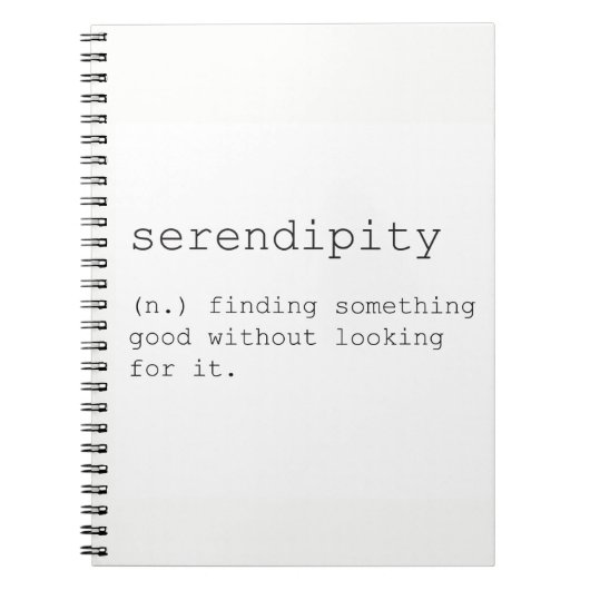 Serendipity notebook notitieboek (Voorkant)