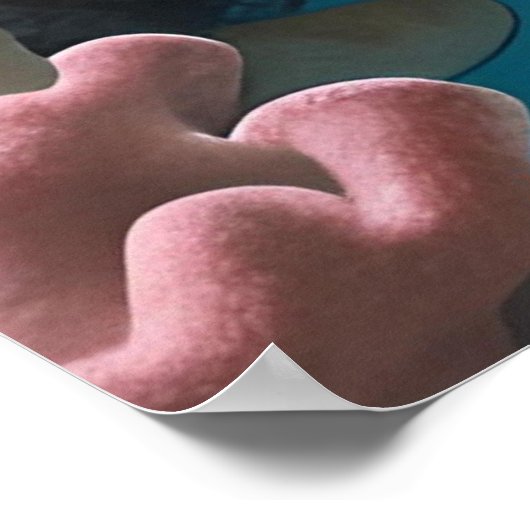 Serene 3D Zee schildpad in de oceaan - Tranquil Ma Poster (Hoek)