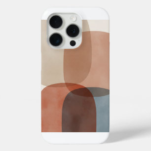 Serene Abstracte geometrische afdruk iPhone 15 Pro Case