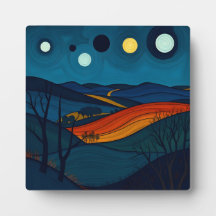 Serene Abstracte landschapskunst