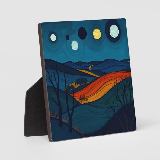 Serene Abstracte landschapskunst Fotoplaat (Voorkant)