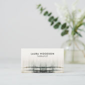 Serene Abstracte therapeut Visitekaartje (Staand voorkant)