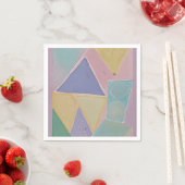 Serene Abstracts: Een Pasteldroom Servet (Insitu)