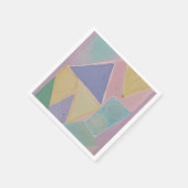 Serene Abstracts: Een Pasteldroom Servet (Hoek)