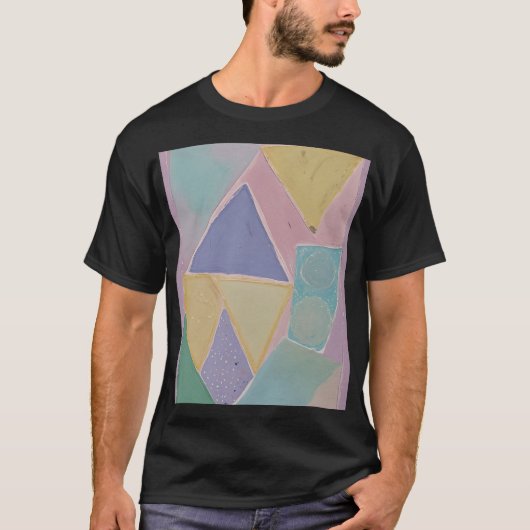 Serene Abstracts: Een Pasteldroom T-shirt (Voorkant)