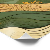 Serene Autumn River - Natuur Landschapskunst Perfect Poster (Hoek)