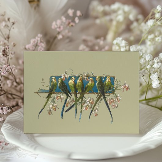 Serene Aviary "Save the Date" Faire-part de mariag